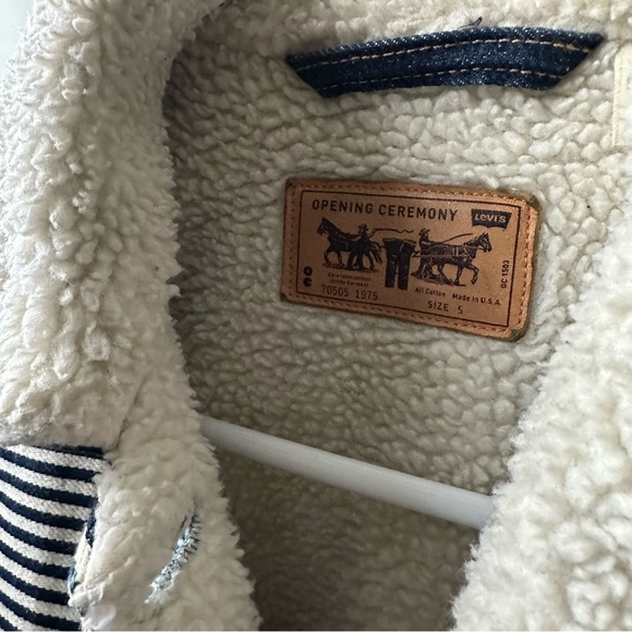 Opening ceremony x Levi’s shearling denim jacket - Picture 3 of 4